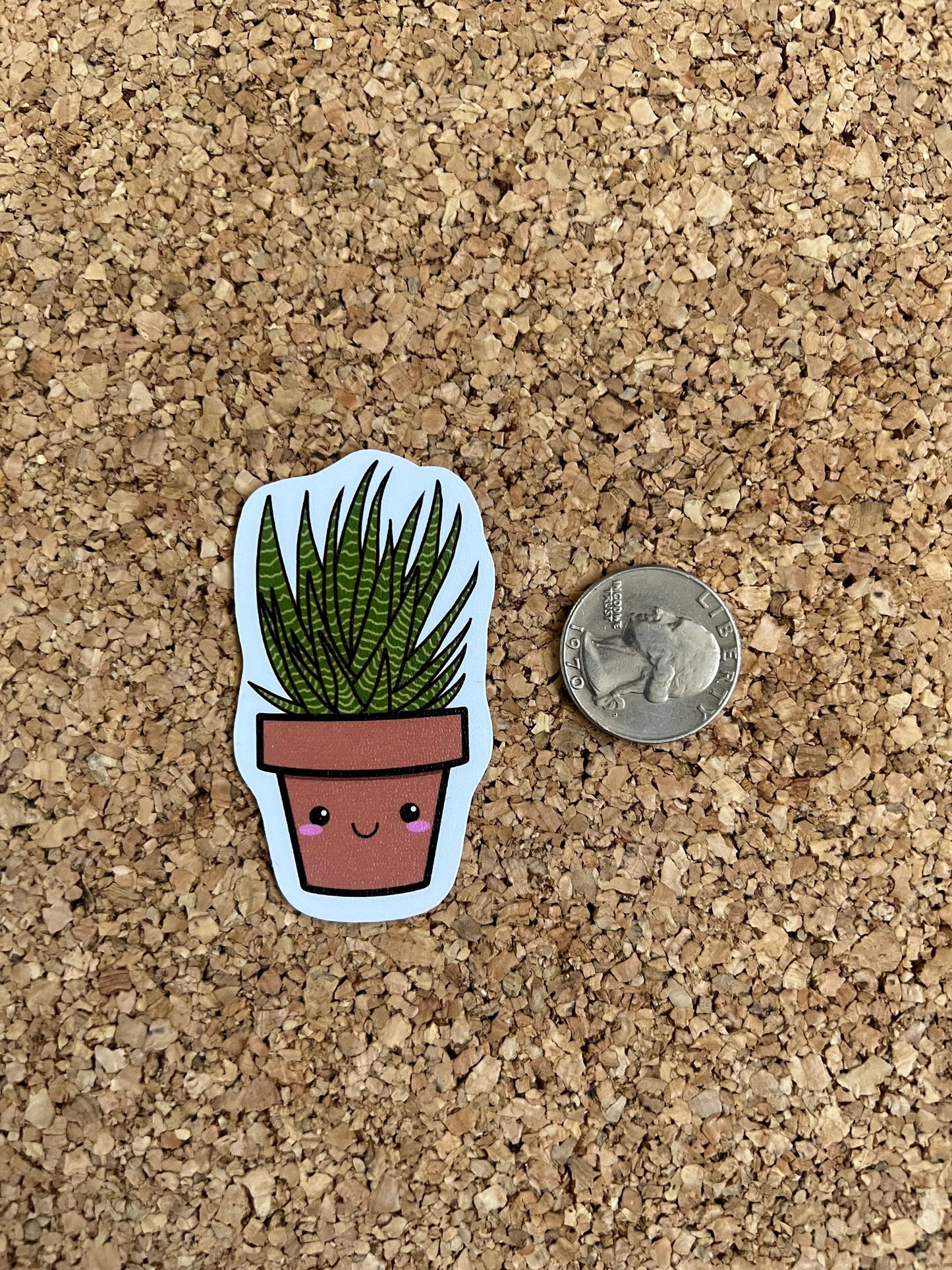 Kawaii Succulents Haworthia Zebra Sticker