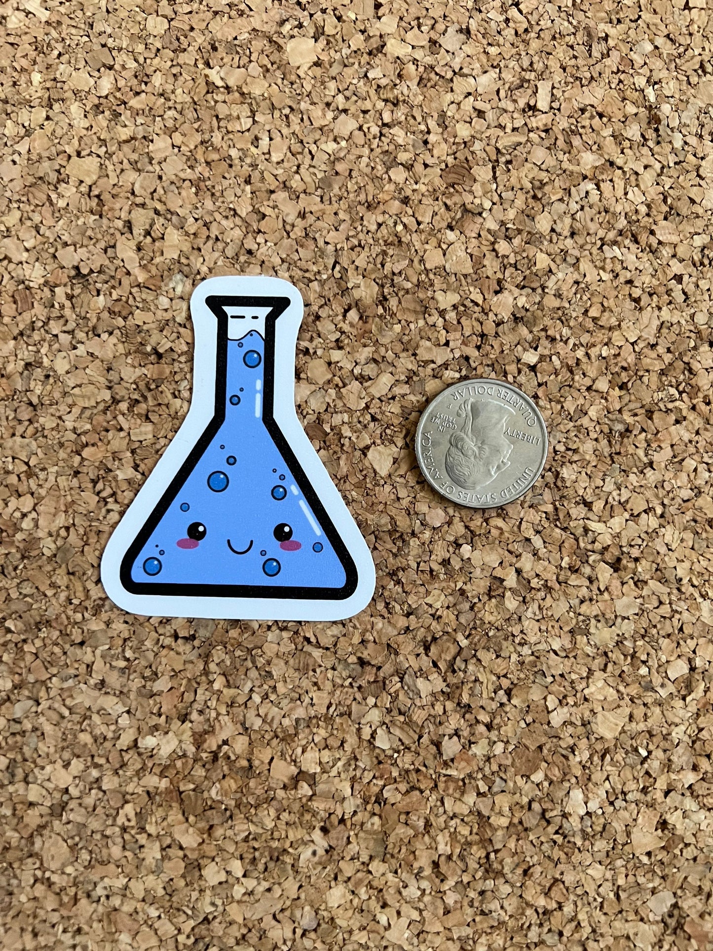 Kawaii Science Beaker Cute Flask Sticker