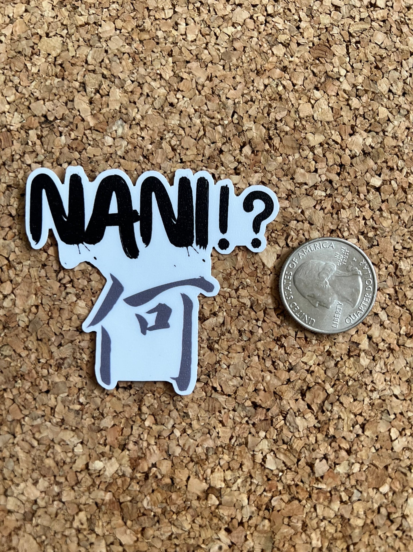 Nani What In Japanese Anime Sticker