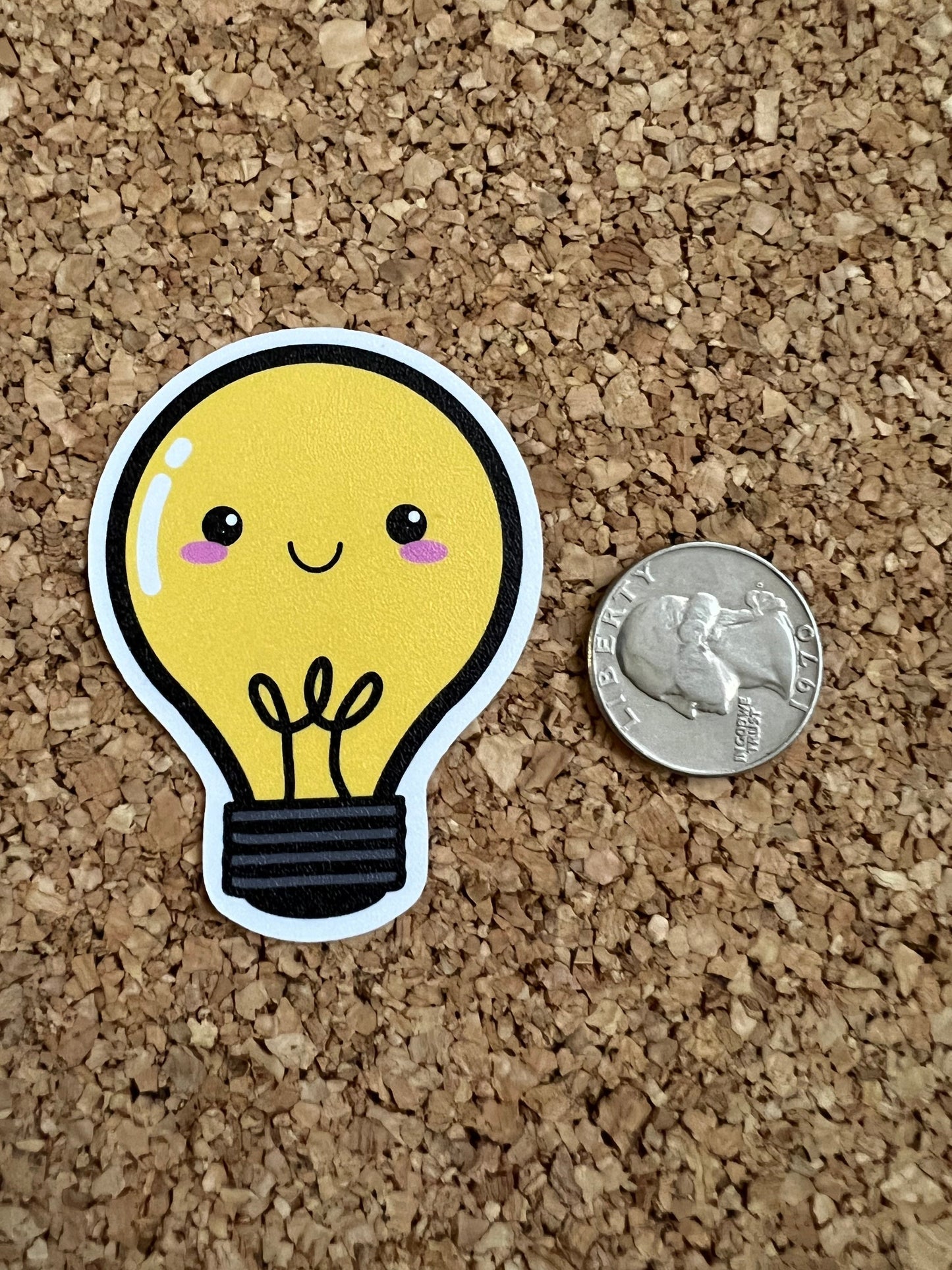 Light Bulb Kawaii Electrician Stickers