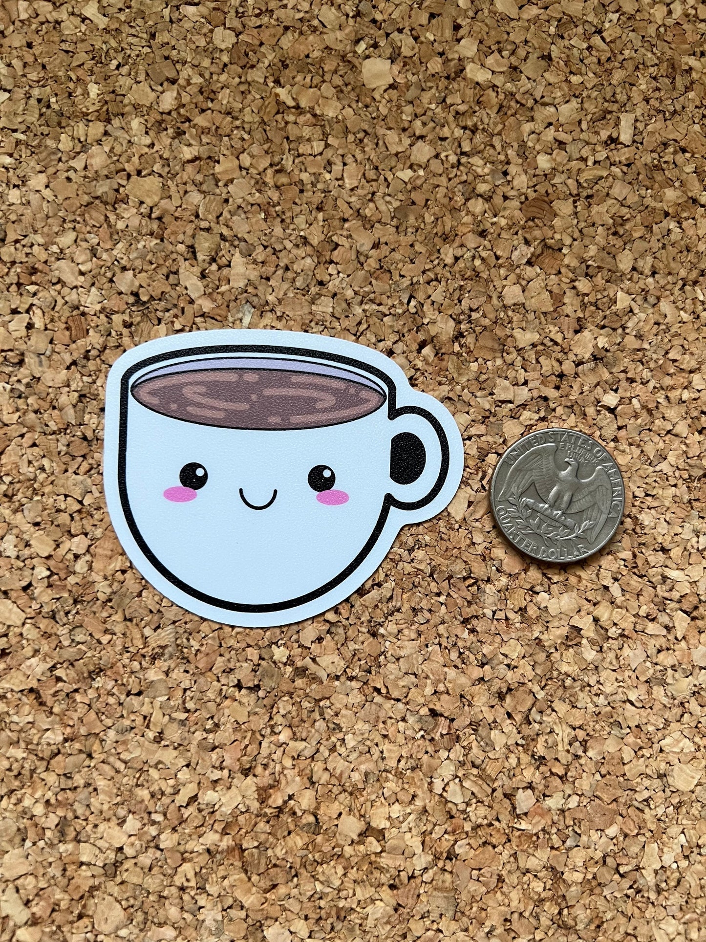 Kawaii Espresso Coffee Cup Sticker