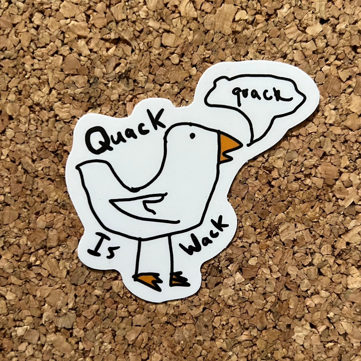 Quack Sticker Quack Is Wack Funny Duck Sticker – 8 Bit Magnets Co