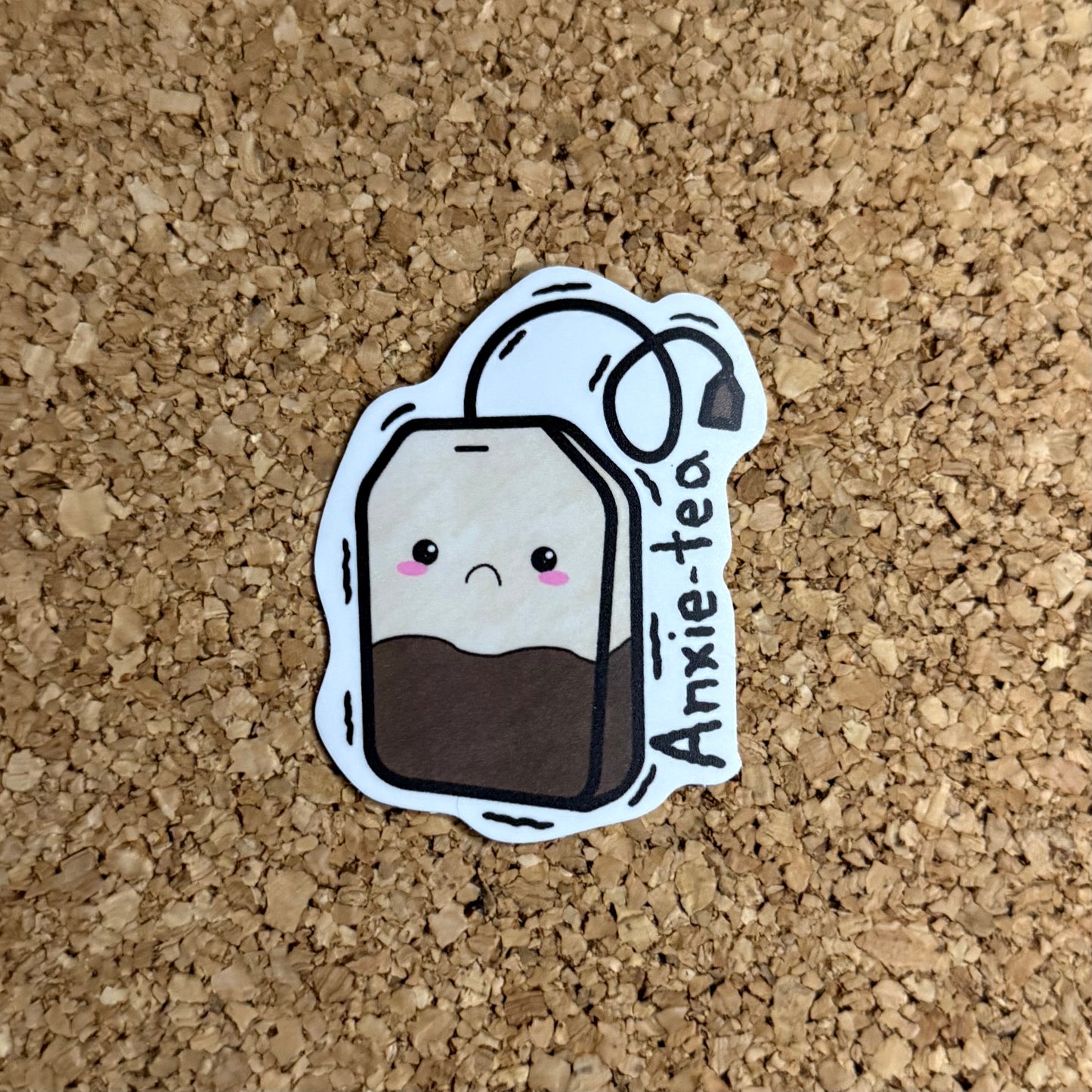 Anxie-tea Anxiety Tea Pun Sticker