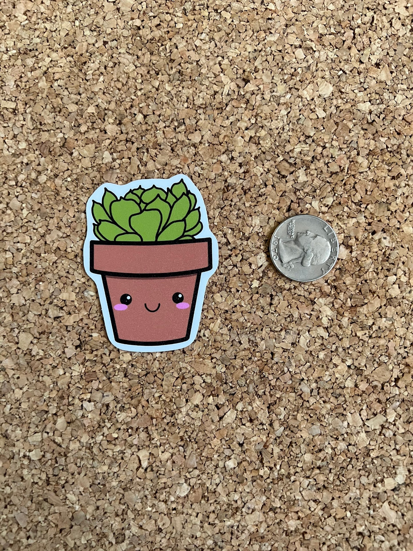 Kawaii Succulent Plant Sticker