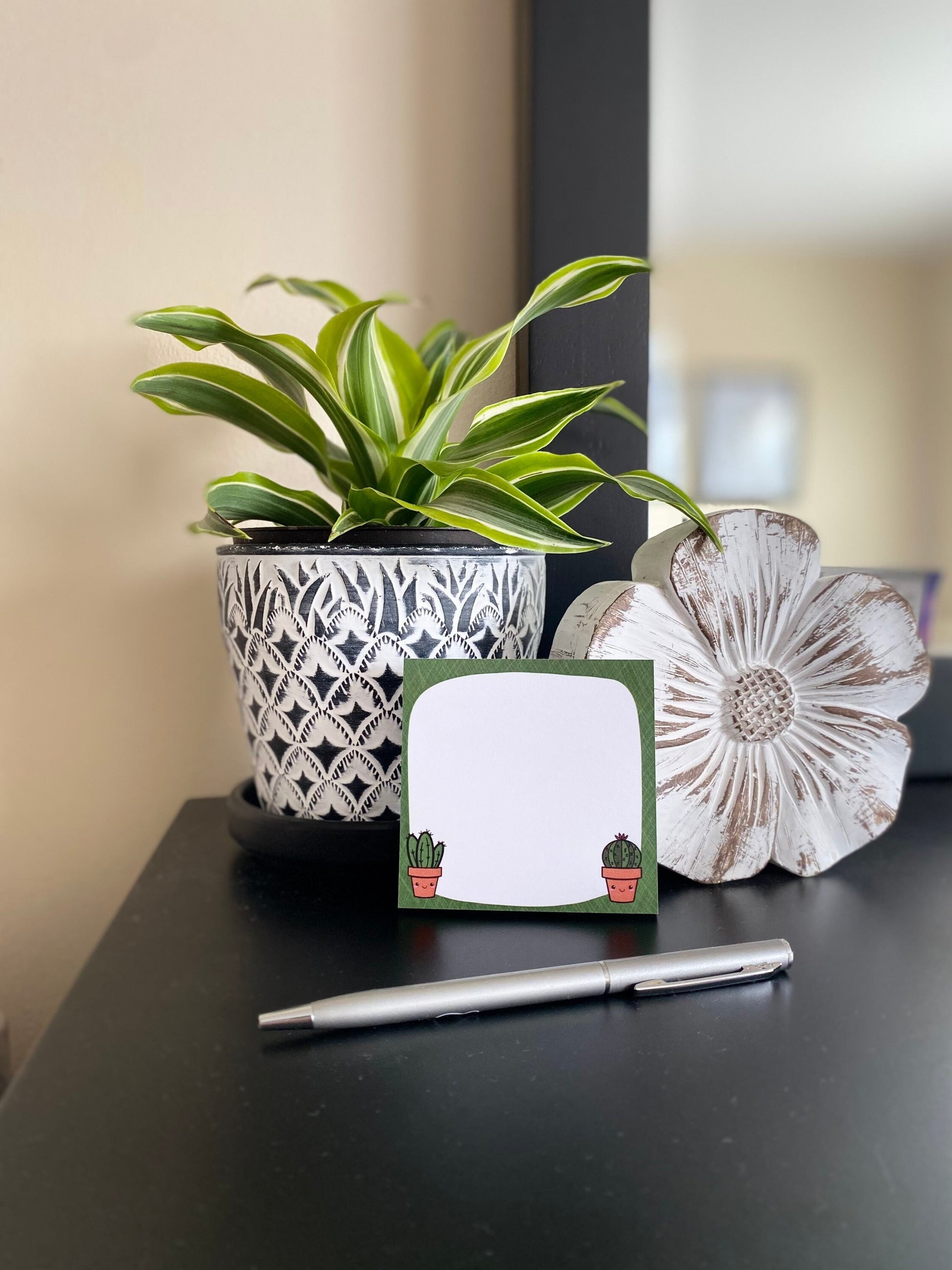 succulent stationery Cactus sticky note stationery for plant or succulent lovers – 8 Bit Magnets Co